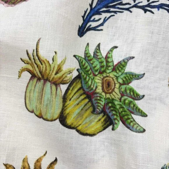 ALÉMAIS Sea Short-Sleeve Linen Midi Dress - Picture 14 of 16